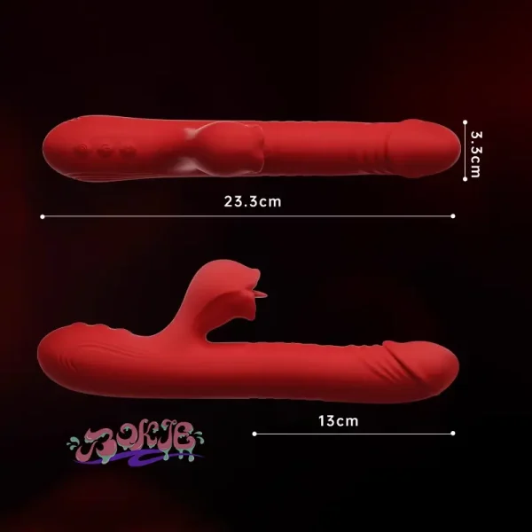 震動按摩棒，震動棒推薦，情趣震動棒，女用性愛專用品自動抽插玩具舔陰蒂高潮神器 1